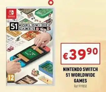 Trafic Nintendo switch 51 worldwide games aanbieding