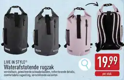 ALDI Live in style Waterafstotende rugzak aanbieding