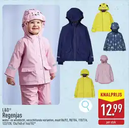 ALDI L&D Regenjas aanbieding
