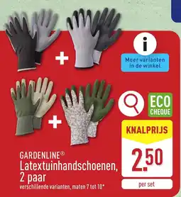 ALDI Gardenline Latextuinhandschoenen aanbieding