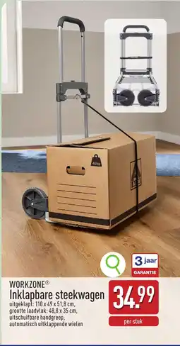 ALDI Workzone Inklapbare Steekwagen aanbieding