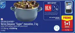 ALDI Golden seafood Verse Zeeuwse Super Mosselen aanbieding