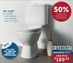 Zelfbouwmarkt Geberit WC cliff aanbieding