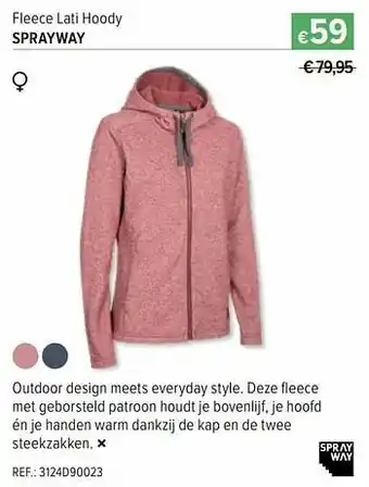AS Adventure Fleece lati hoody sprayway aanbieding
