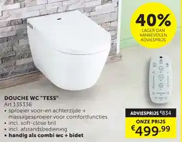 Zelfbouwmarkt Douche WC tess aanbieding
