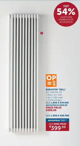 Zelfbouwmarkt Radiator Dell aanbieding