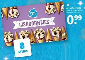 Albert Heijn Ah ijshoorntjes aanbieding