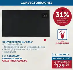 Zelfbouwmarkt Convectorkachel Ezra aanbieding