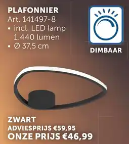 Zelfbouwmarkt Plafonnier zwart aanbieding