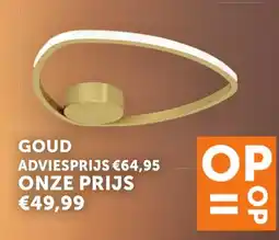 Zelfbouwmarkt Plafonnier goud aanbieding