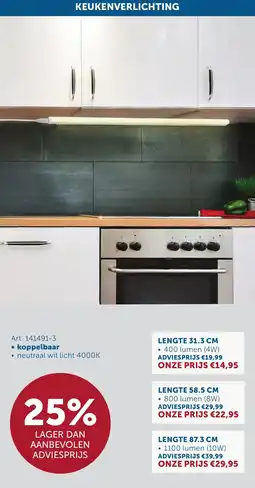 Zelfbouwmarkt Keukenverlichting koppelbaar aanbieding