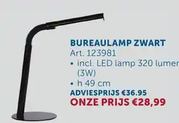 Zelfbouwmarkt Bureaulamp zwart aanbieding