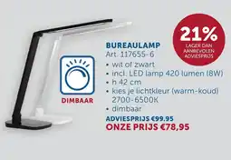 Zelfbouwmarkt Bureaulamp aanbieding