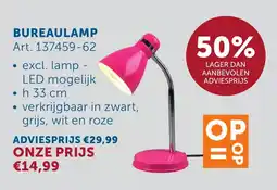 Zelfbouwmarkt Bureaulamp aanbieding