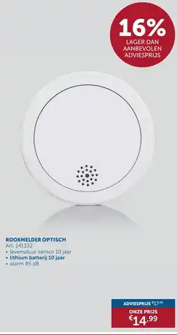 Zelfbouwmarkt Rookmelder optisch aanbieding