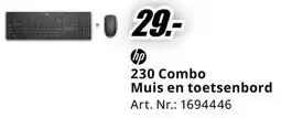 MediaMarkt HP 230 Combo Muis en toetsenbord aanbieding