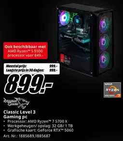 MediaMarkt Classic Level 3 Gaming pc aanbieding