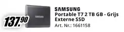 MediaMarkt Samsung Portable T7 2 TB GB - Grijs Externe SSD aanbieding