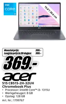 MediaMarkt Acer 515 CB515-2H-32UH Chromebook Plus aanbieding