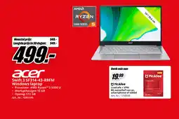MediaMarkt Acer Swift 3 SF314-43-R8FM Windows laptop aanbieding