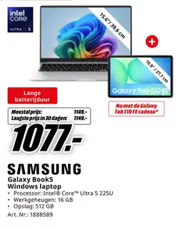 MediaMarkt Samsung Galaxy Book5 Windows laptop aanbieding