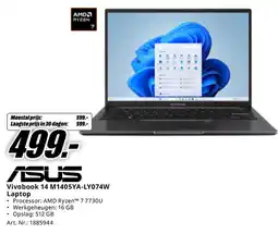 MediaMarkt Asus Vivobook 14 M1405YA-LY074W Laptop aanbieding