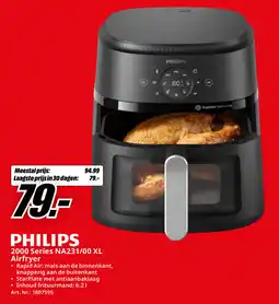 MediaMarkt Philips 2000 Series NA231/00 XL Airfryer aanbieding