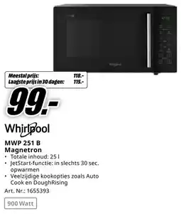 MediaMarkt Whirlpool MWP 251 B Magnetron aanbieding
