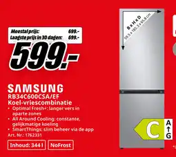 MediaMarkt Samsung RB34C600CSA/EF Koel-vriescombinatie aanbieding