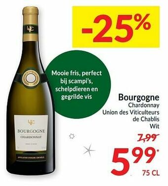 Bourgogne chardonnay union des viticulteurs de chablis wit