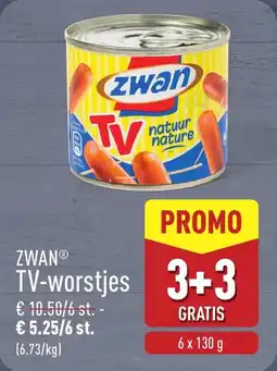 ALDI Zwan TV-worstjes aanbieding