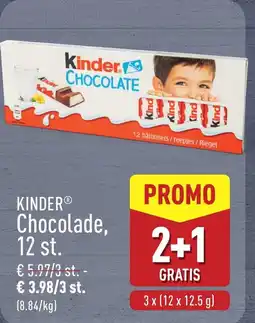 ALDI Kinder Chocolade aanbieding