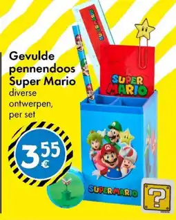 TEDi Gevulde pennendoos Super Mario aanbieding