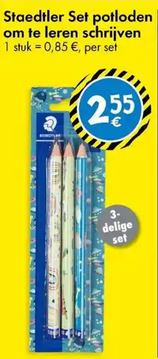TEDi Staedtler Set potloden om te leren schrijven aanbieding