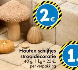 TEDi Houten schijfjes strooidecoratie aanbieding