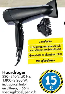 TEDi Haardroger aanbieding