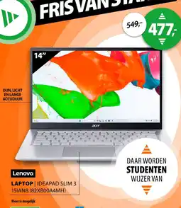 Expert Lenovo laptop | ideapad slim 3 15IAN8 (82XB00A4MH) aanbieding