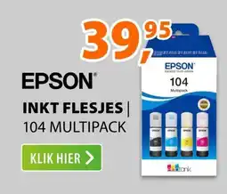 Expert Epson inkt flesjes 104 multipack aanbieding