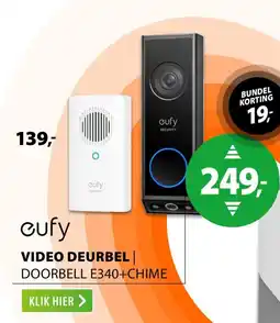 Expert Eufy video deurbel doorbell E340+chime aanbieding