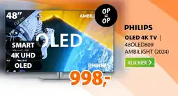 Expert Philips OLED 4K TV | 480LED809 ambilight 2024 aanbieding