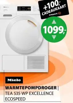 Expert Miele Warmtepompdroger aanbieding
