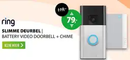 Expert Ring Slimme Deurbel Battery video doorbell + chime aanbieding