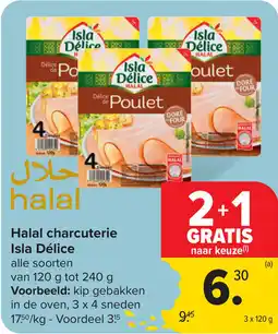 Carrefour Halal charcuterie Isla Délice aanbieding