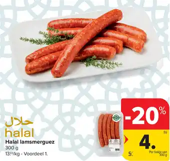 Carrefour Halal lamsmerguez aanbieding