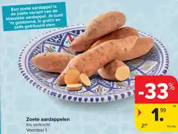 Carrefour Zoete aardappelen aanbieding