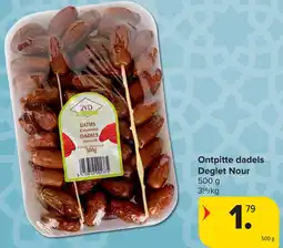 Carrefour Ontpitte dadels Deglet Nour aanbieding