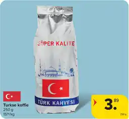 Carrefour Turkse koffie aanbieding