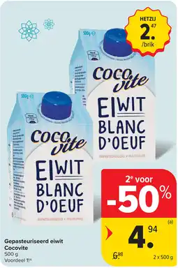 Carrefour Gepasteuriseerd eiwit Cocovite aanbieding