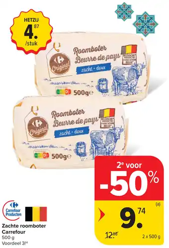 Carrefour Zachte roomboter carrefour aanbieding