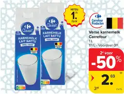 Carrefour Verse karnemelk Carrefour aanbieding